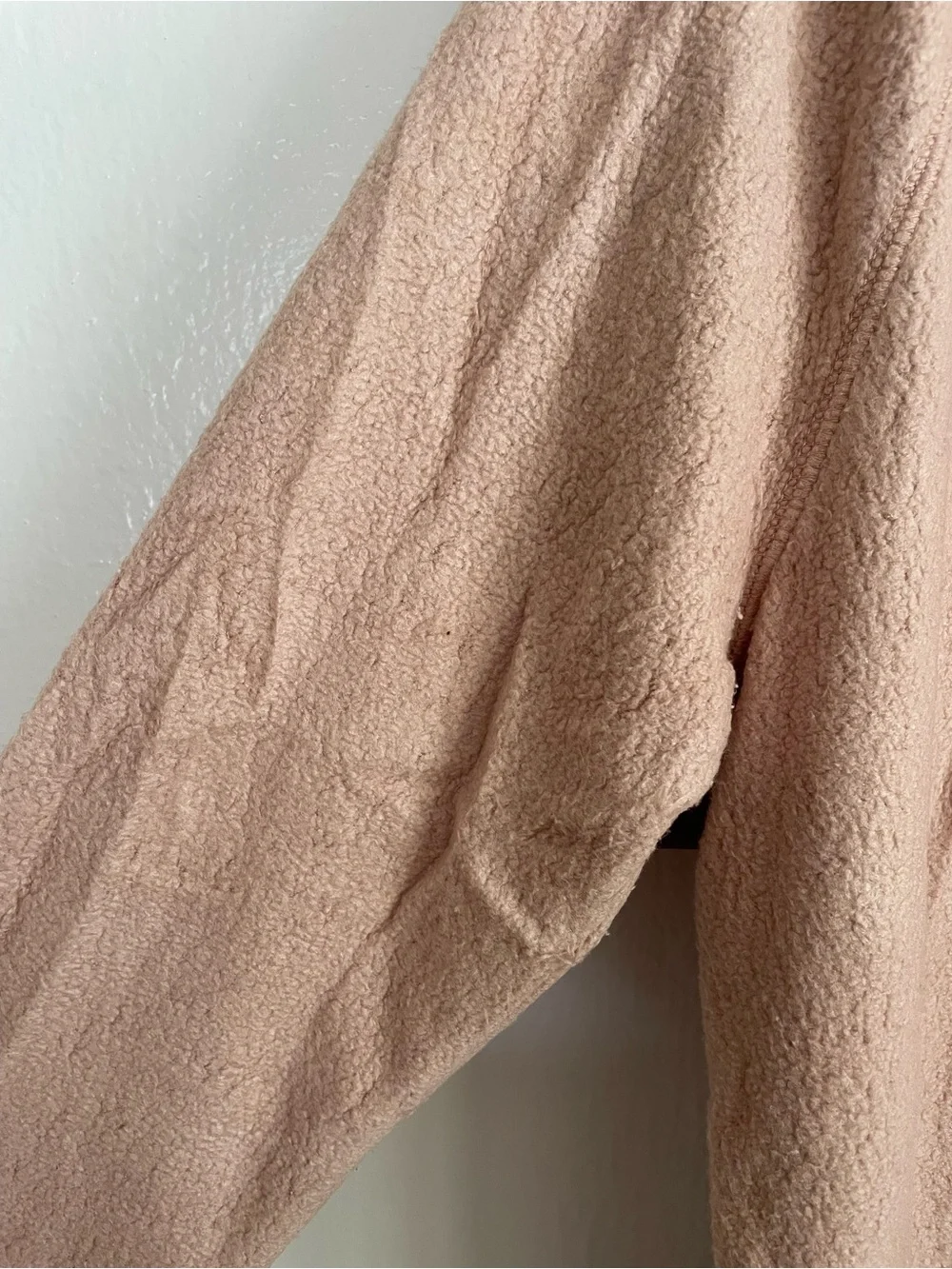 Billabong Dusty Rose Zip-Up Hooded Soft Teddy Sherpa-Like Jacket - Picture 2 of 9